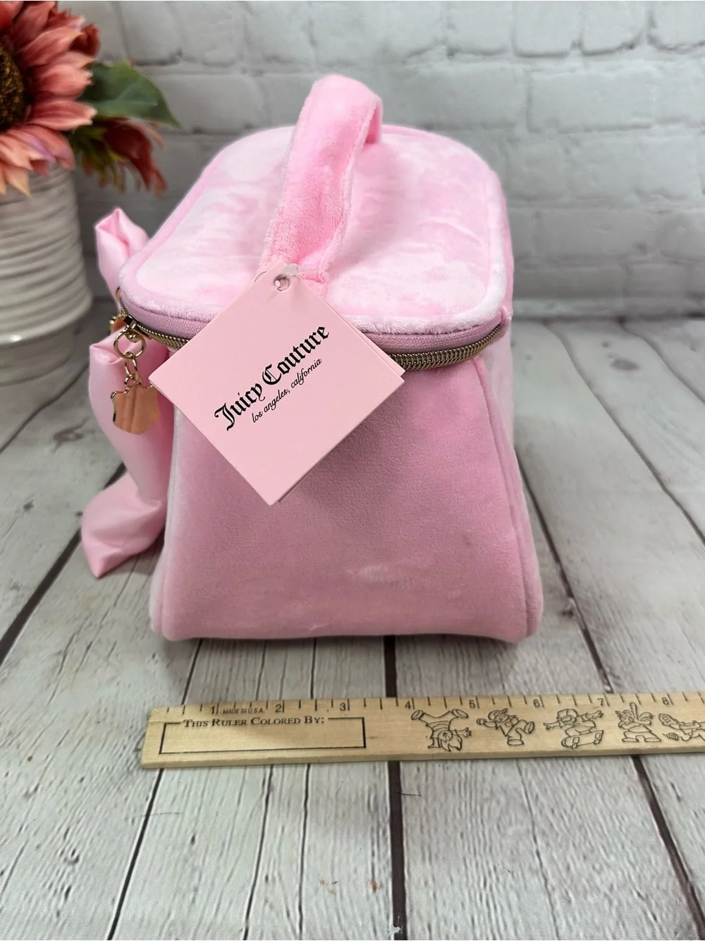 NWT Juicy Couture Pink Bow-Front Cosmetic Case coquette feminine y2K bling